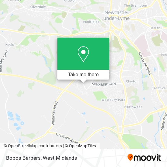 Bobos Barbers map