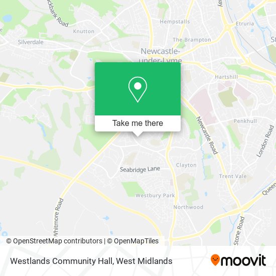 Westlands Community Hall map
