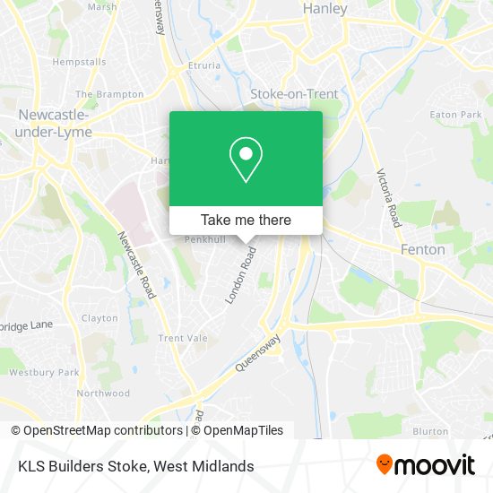 KLS Builders Stoke map