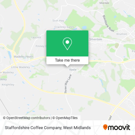 Staffordshire Coffee Company map