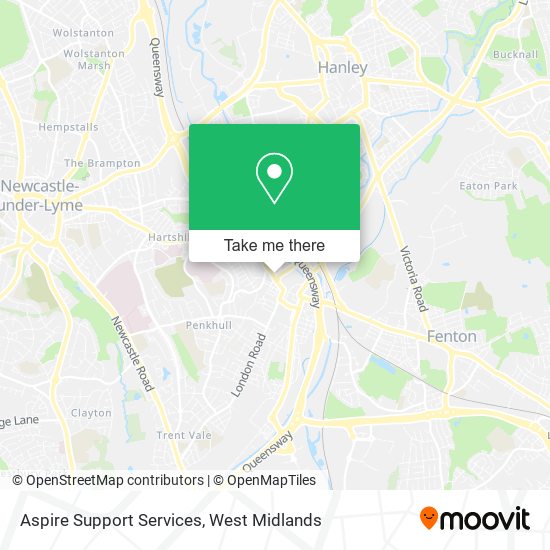 Aspire Support Services map