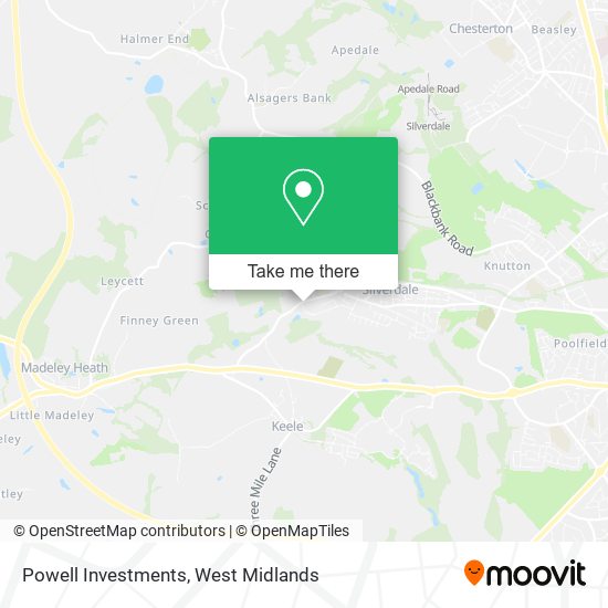 Powell Investments map