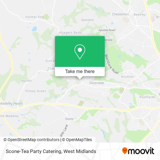 Scone-Tea Party Catering map