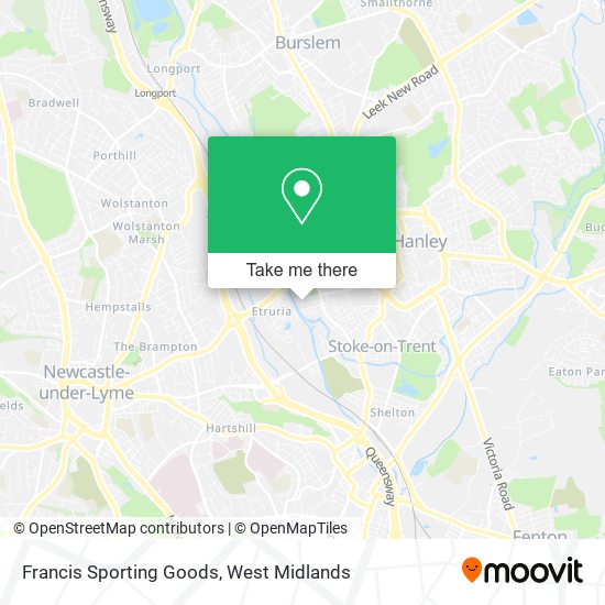 Francis Sporting Goods map