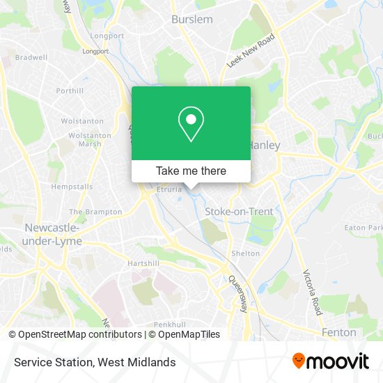 Service Station map