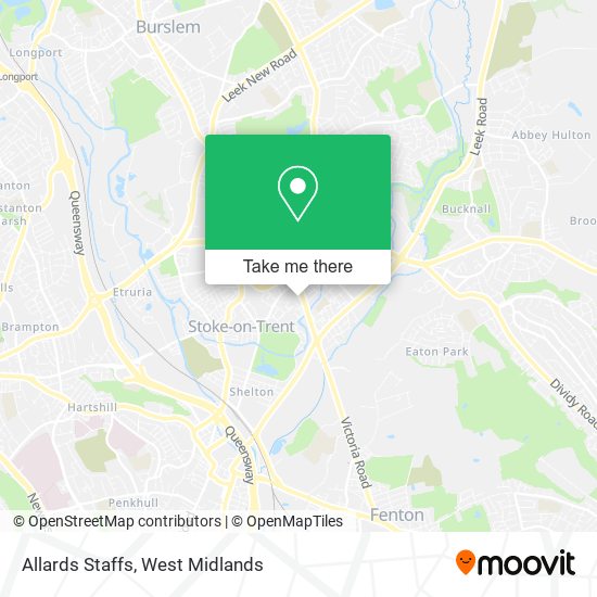 Allards Staffs map