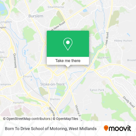 Born To Drive School of Motoring map