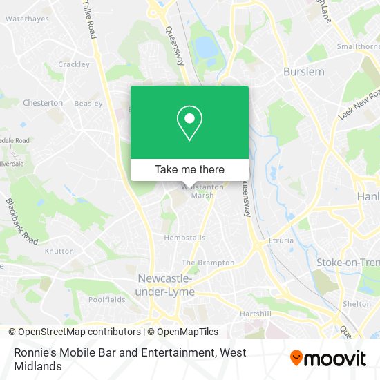 Ronnie's Mobile Bar and Entertainment map