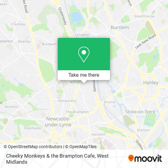 Cheeky Monkeys & the Brampton Cafe map