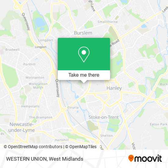 WESTERN UNION map