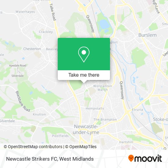 Newcastle Strikers FC map
