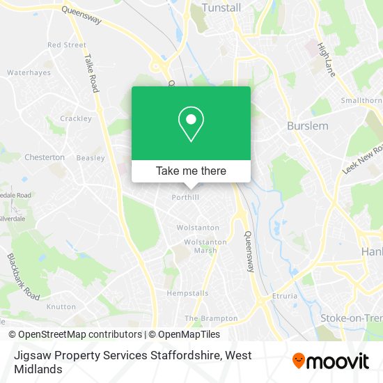 Jigsaw Property Services Staffordshire map