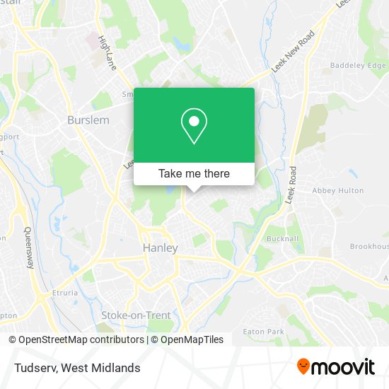 Tudserv map