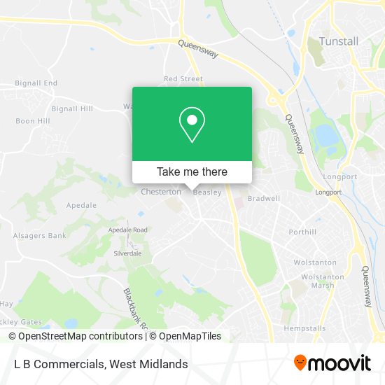 L B Commercials map