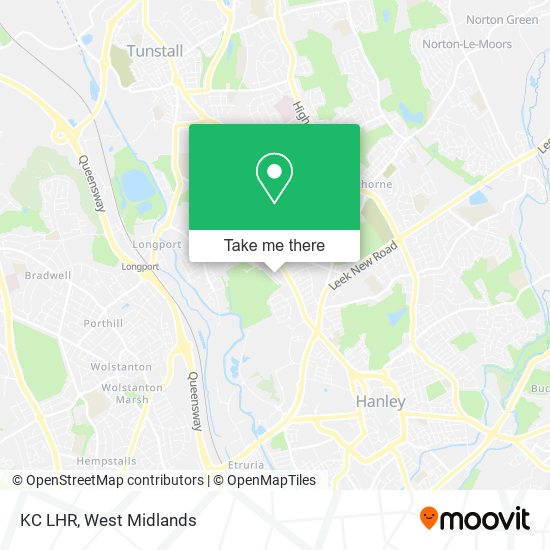 KC LHR map