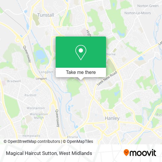Magical Haircut Sutton map