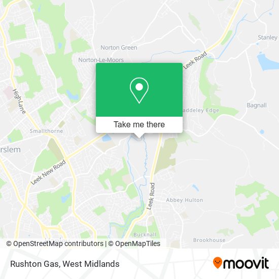 Rushton Gas map