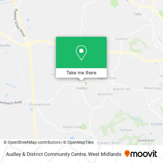 Audley & District Community Centre map