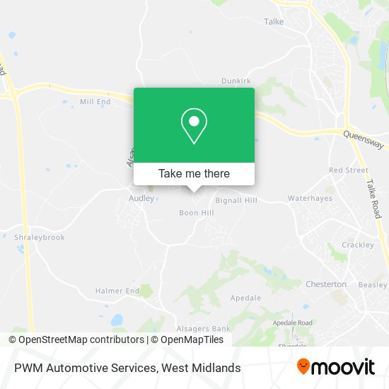 PWM Automotive Services map