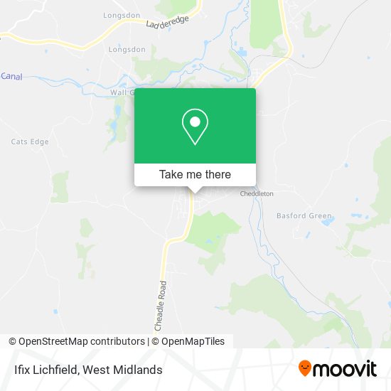 Ifix Lichfield map