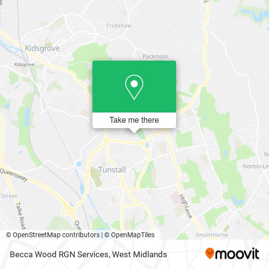 Becca Wood RGN Services map