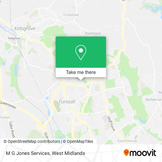 M G Jones Services map