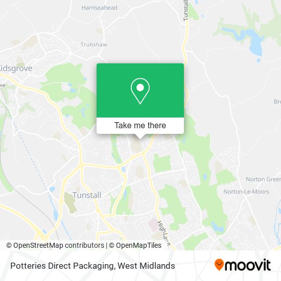 Potteries Direct Packaging map