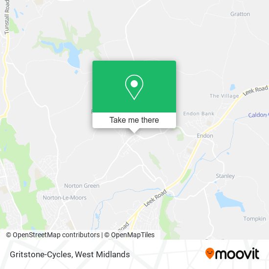 Gritstone-Cycles map