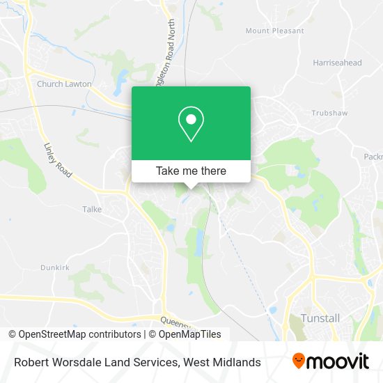 How to get to Robert Worsdale Land Services in Kidsgrove & Ravenscliffe