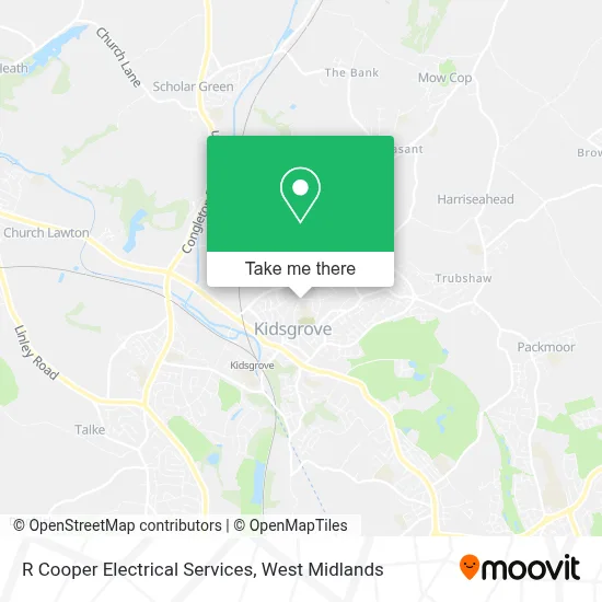 R Cooper Electrical Services map