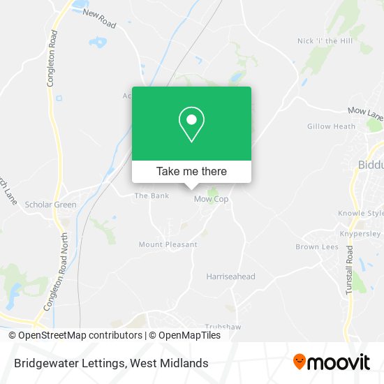 Bridgewater Lettings map