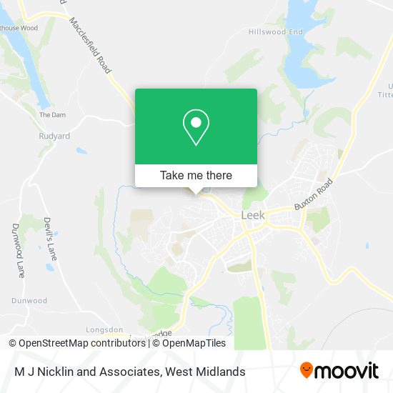 M J Nicklin and Associates map