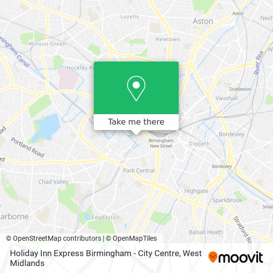 Holiday Inn Express Birmingham - City Centre map