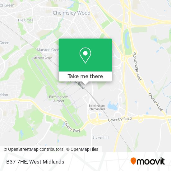 B37 7HE map