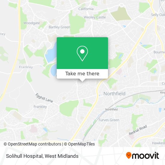 Solihull Hospital map