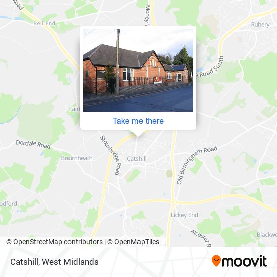 Catshill map
