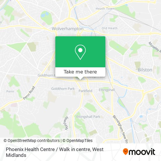 Phoenix Health Centre / Walk in centre map