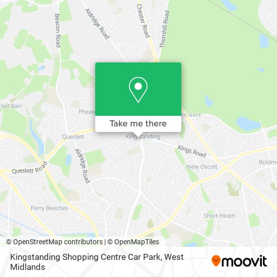 Kingstanding Shopping Centre Car Park map