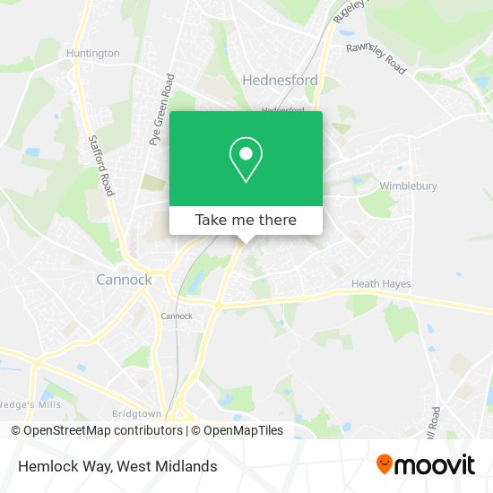 Hemlock Way map