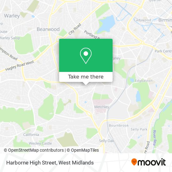 Harborne High Street map