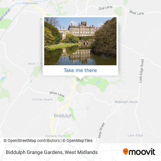 Biddulph Grange Gardens map