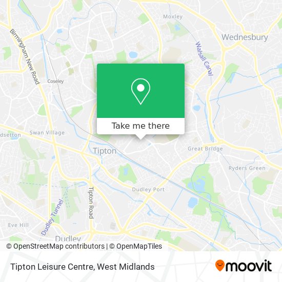 Tipton Leisure Centre map