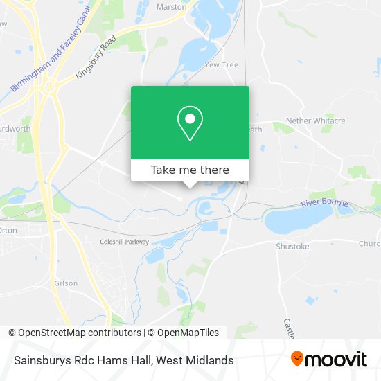 Sainsburys Rdc Hams Hall map