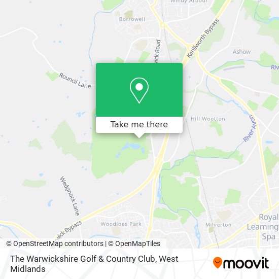 The Warwickshire Golf & Country Club map