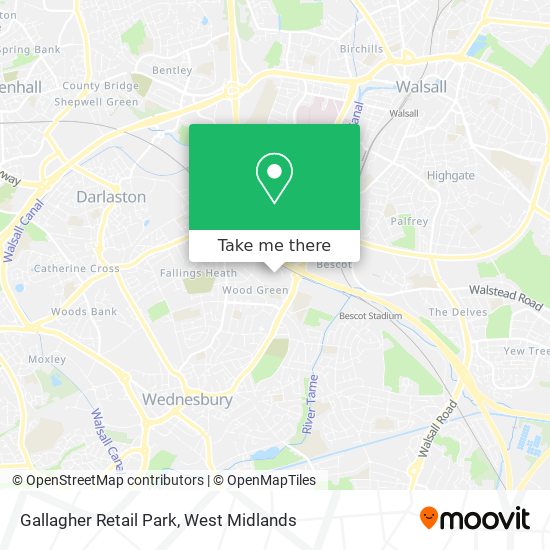 Gallagher Retail Park map
