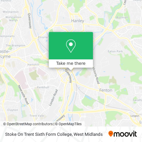 Stoke On Trent Sixth Form College map