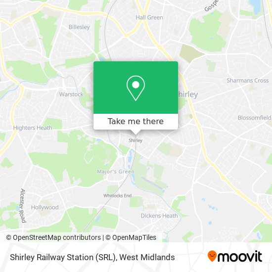 Shirley Railway Station (SRL) map