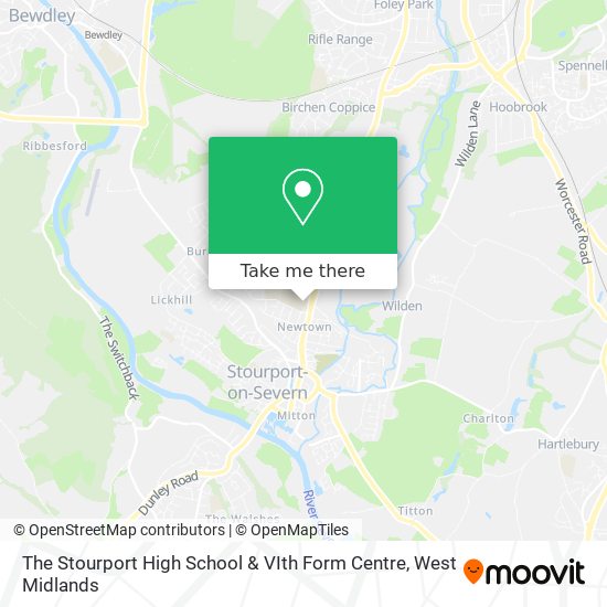 The Stourport High School & VIth Form Centre map