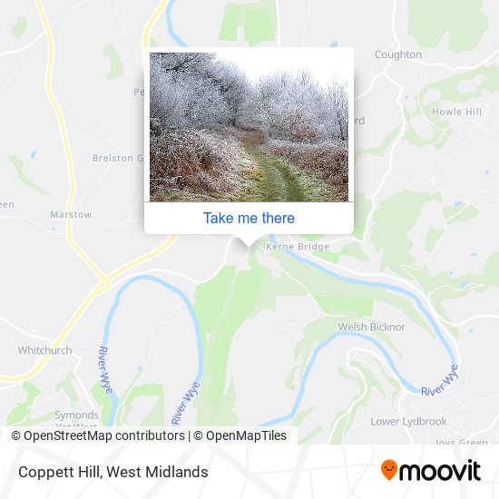 Coppett Hill map