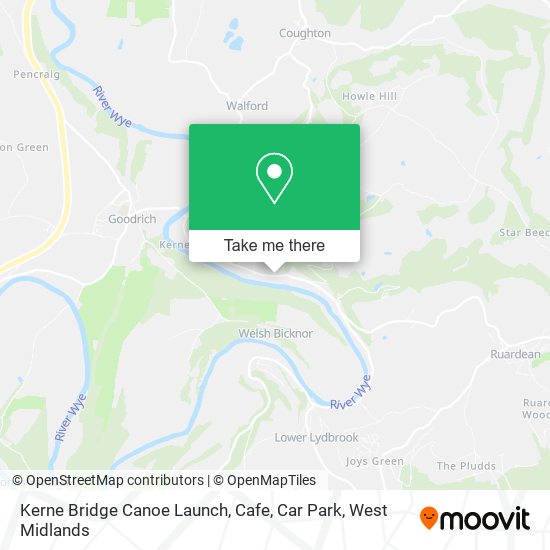 Kerne Bridge Canoe Launch, Cafe, Car Park map